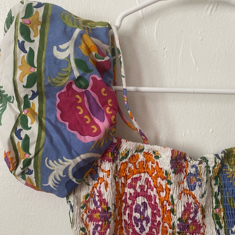 Mango Multicolor Floral Mini Dress - Picture 14 of 16